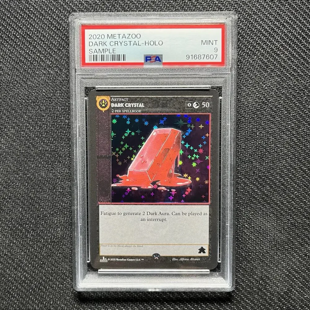 MetaZoo Sample Dark Crystal PSA 9 Mint Blood Ruby Full Holo 2020 Card